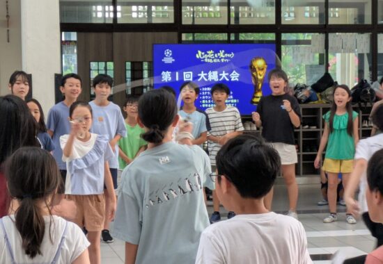 盛り上がった 大縄大会　６年生