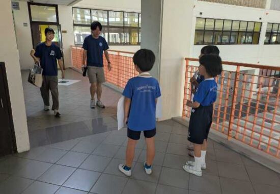 「あいさつたい」始動　３年生