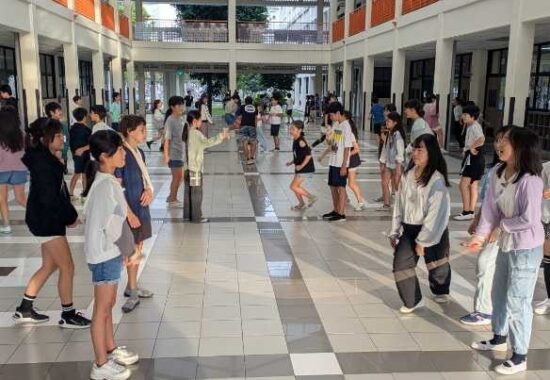 花咲く界隈　大なわ大会翌日