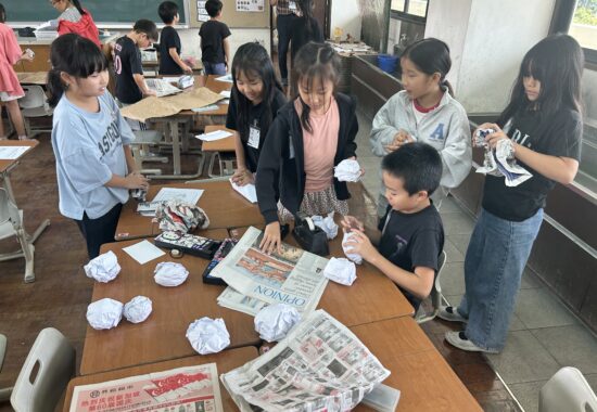 みんなで作るチャンギ門松　３年生