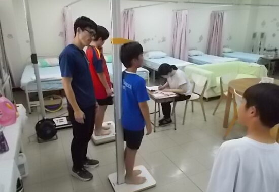 自身の成長を実感する機会　「発育測定」