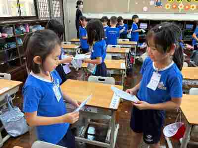 つながる笑顔と自己紹介　1年生