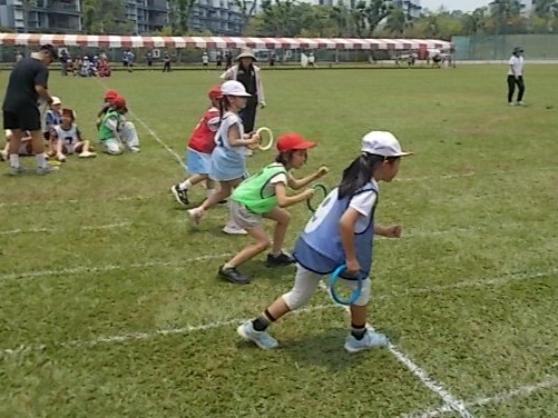 バトンに託す　低学年リレーリハーサル